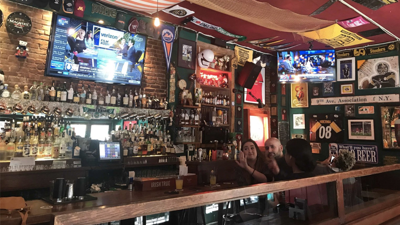 Hibernia Bar is one of the best NYC bars for watching football.