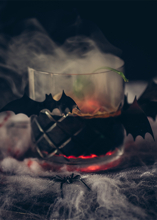 The Dark Knight is a boozy Halloween cocktail to try this fall.