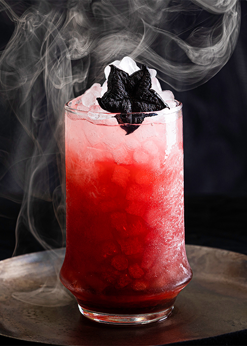 The Starless Sky is a boozy Halloween cocktail to try this fall.