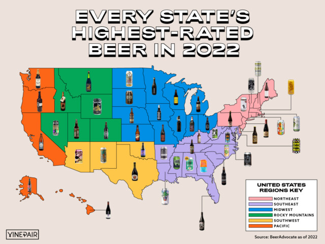 The Highest-Rated Beer In Every State (2022) [MAP] | VinePair