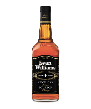 Evan Williams Black Label is one of the best bang for your buck bourbons, according to bartenders.