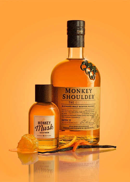 Monkey Shoulder is a brand making alcohol skincare products.