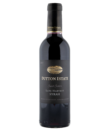 Dutton Estate Winery Sweet Sisters Late Harvest Syrah 2017 is one of the best wines for Thanksgiving 2022.