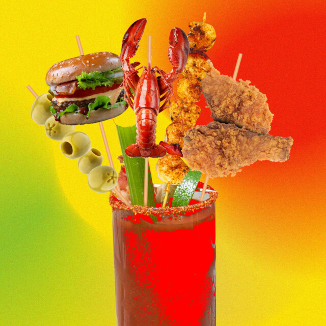 How the Bloody Mary Garnish Lost Its Mind