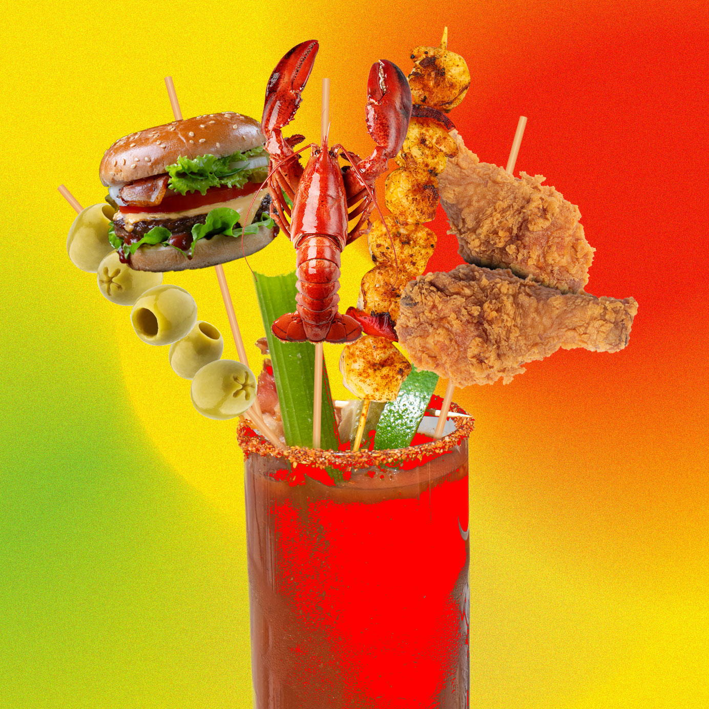 How the Bloody Mary Garnish Lost Its Mind   VinePair