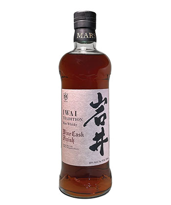 Mars IWAI Tradition Cask Finish is one of the best bottles of Japanese Whisky for 2022. 