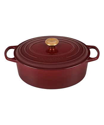 The Le Creuset Round Dutch Oven in Rhône is one of the best lifestyle gifts for drinks lovers in your life this Holiday season.