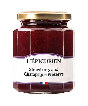L'Epicurien Champagne & Strawberry Jam is one of the best gifts for wine lovers this Holiday season.
