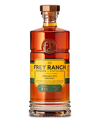 Frey Ranch Straight Rye Whiskey is one of the best ryes to gift this holiday season (2022).