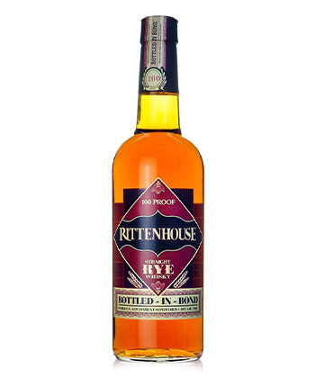 Rittenhouse Straight Rye Bottled-In-Bond is one of the best ryes to gift this holiday season (2022).