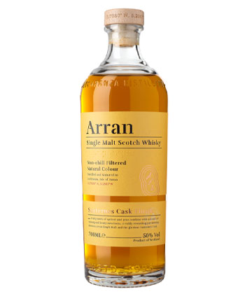 Arran Single Malt Sauternes Cask Finish is one of the best Scotch bottles to gift this holiday season.