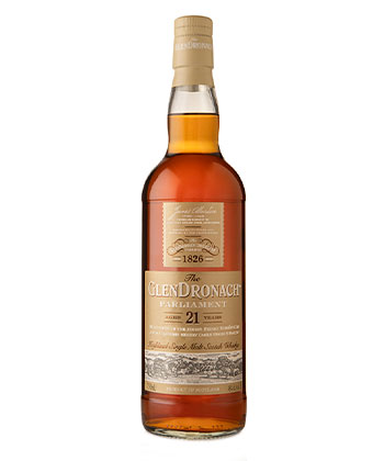 The GlenDronach Parliament Aged 21 Years is one of the best Scotch bottles to gift this holiday season.