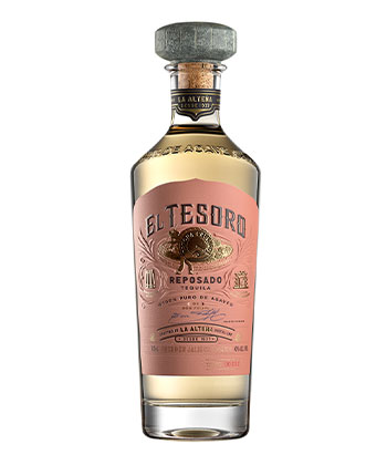 El Tesoro Tequila Reposado is one of the best tequilas to gift this holiday season.