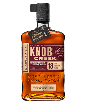 Knob Creek 18 Year 2022 Limited Edition Kentucky Straight Bourbon Whiskey is one of the best spirits of 2022.