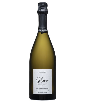Champagne André Jacquart Solera Premier Cru Blanc de Blancs is one of the best Champagnes to drink right now (2022). 