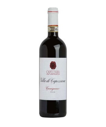 Capezzana ‘Villa di Capezzana’ Carmignano 2018, Tuscany, Italy is a good wine you can actually find.