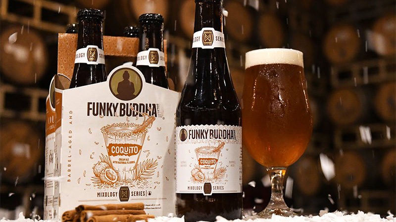 Funky Buddha is a brewery making non-traditional holiday cans.