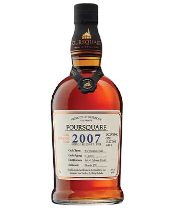Foursquare Rum Exceptional Cask Selection XXI 2010 is one of the best rums to gift this holiday season.