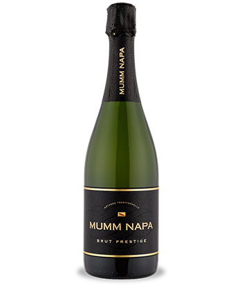 Mumm Napa Brut Prestige NV is one of the best cheap wines under $20 for 2023.