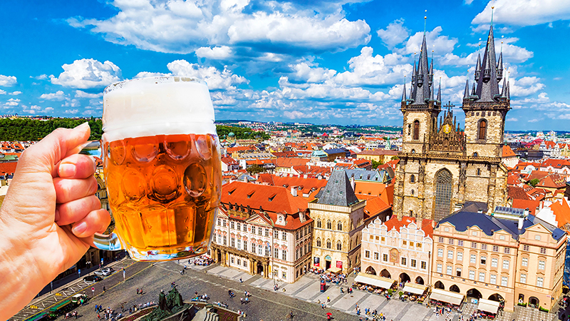 The Czech Republic is a leader in beer production by country