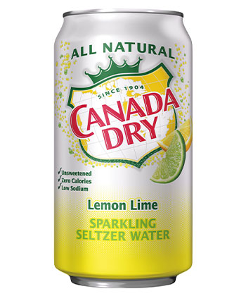 Canada Dry Club Soda Lemon Lime is one of the best sparkling waters for 2023.