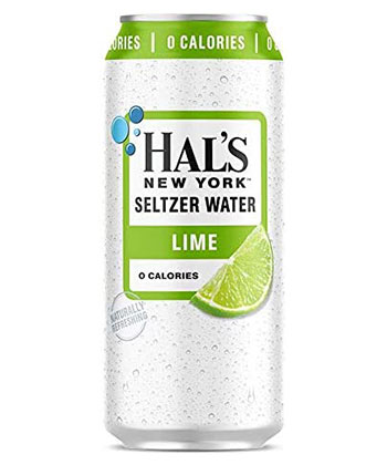 Hal's New York Seltzer Water Lime is one of the best sparkling waters for 2023.