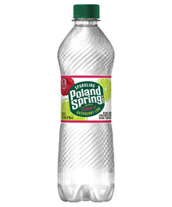 Poland Spring Raspberry Lime Flavored Sparkling Water is one of the best sparkling waters for 2023.
