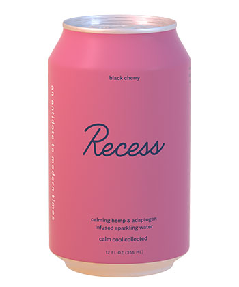 Recess Black Cherry Infused Sparkling Water is one of the best sparkling waters for 2023.