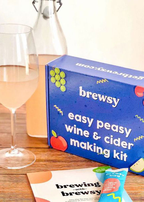 Homebrewing has never been easier with companies like Brewsy providing kits for wine lovers to enjoy making their own at home.