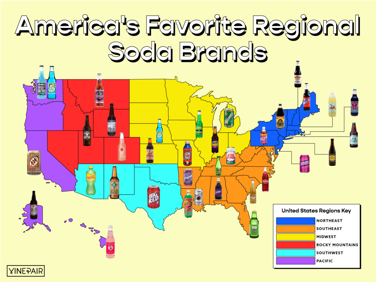 America’s Favorite Regional Soda Brands [MAP] | VinePair