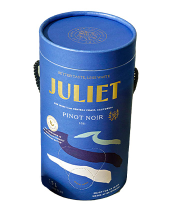 Juliet 2021 Pinot Noir is one of the best boxed wine brands for 2023.