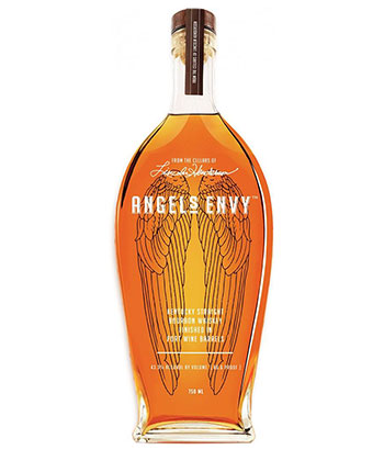 Angel's Envy Kentucky Straight Bourbon Finished in Port Wine Barrels is one of the best bourbons for 2023.