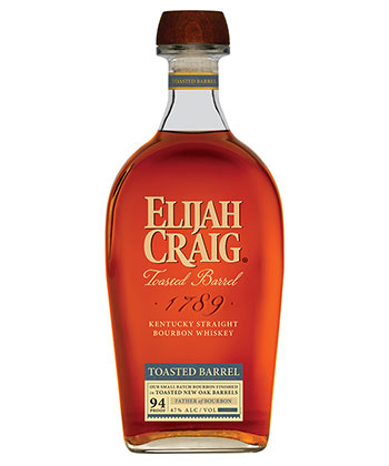 Elijah Craig Toasted Barrel Bourbon Whiskey is one of the best bourbons for 2023.