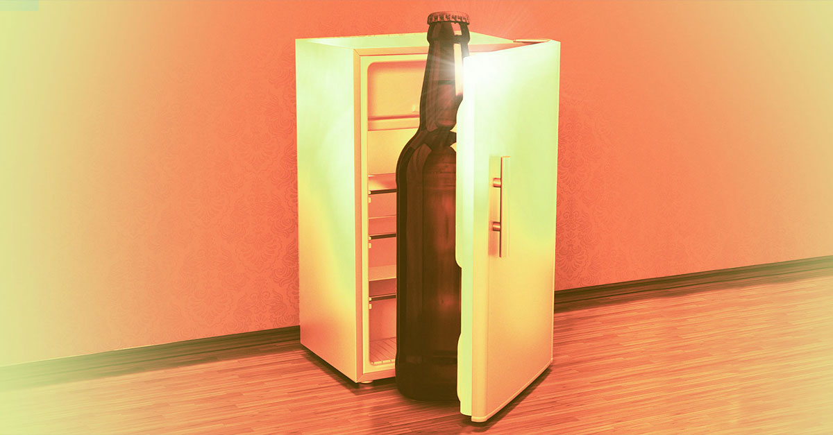 fancy beer fridge