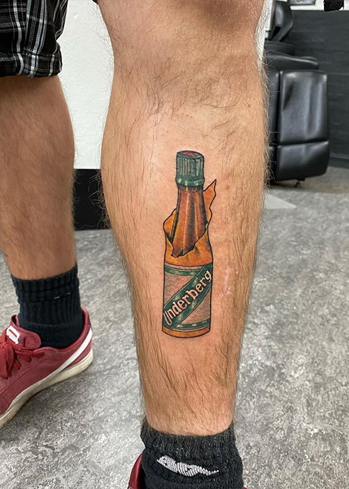 The cult of Underberg includes people who love the bitter digestif so much so that they've gotten the bottle tattooed. 