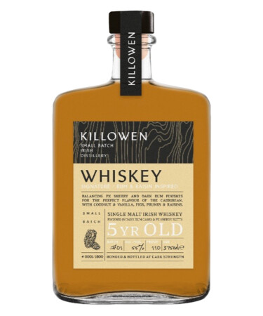 Killowen Distillery Single Malt Irish Whiskey Signature 5 Year Rum and Raisin Inspired