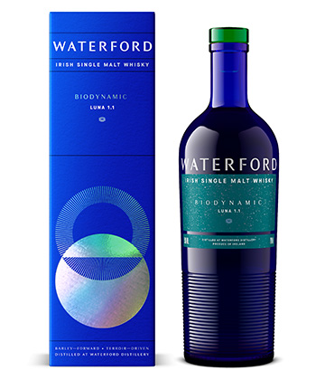 Waterford Single Malt Irish Whisky 'Biodynamic: Luna 1.1" is one of the best Irish Whiskeys for 2023.