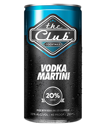 The Club Vodka Martini is one of the best bottled or canned RTD Martinis. 