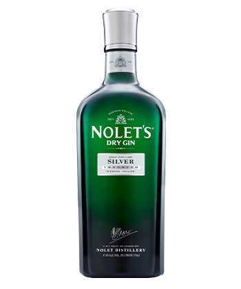 Nolet's Silver Dry Gin is one of the best gins for gin haters in 2023.