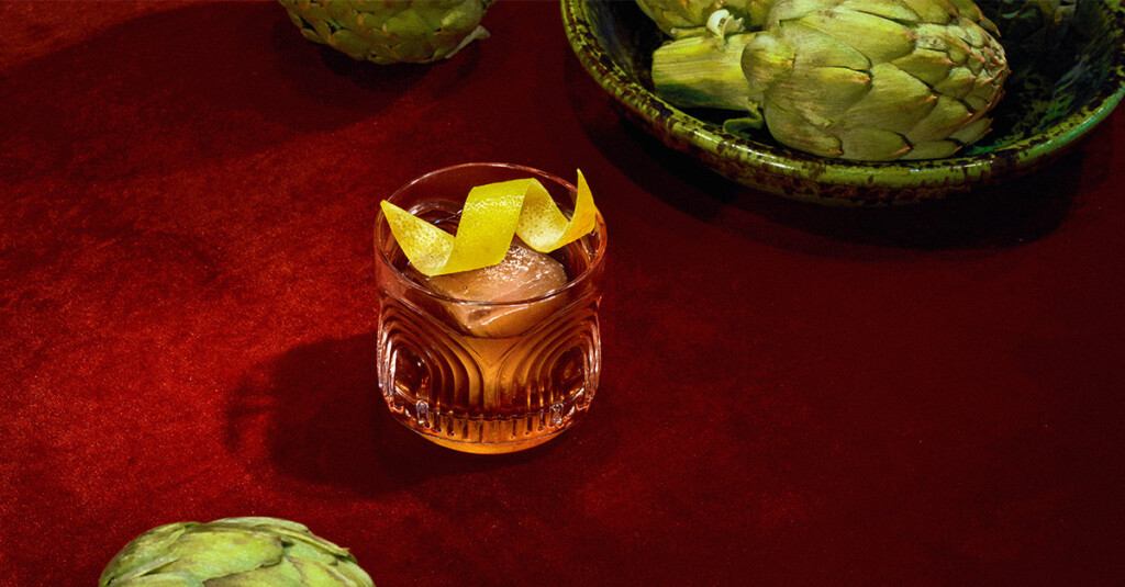 While great on its own, Cynar makes for an exceptional base in the Bitter Giuseppe, a twist on the classic Manhattan.