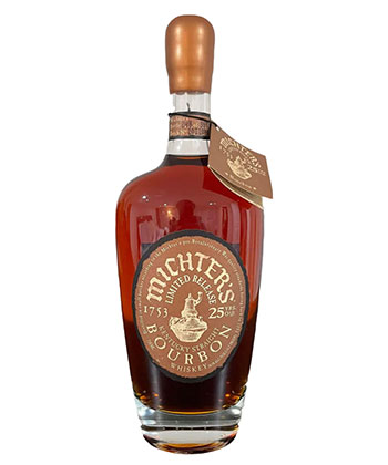 Michter's 25 Year Old Single Barrel Bourbon Whiskey is one of the most expensive bourbons in the world.