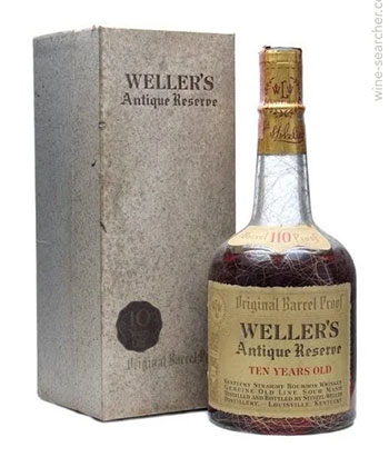 Weller's Antique Reserve 10 Year Old Straight Bourbon Whiskey is one of the most expensive bourbons in the world.