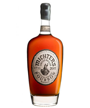 Michter's 20 Years Old Limited Release Single-Barrel Bourbon Whiskey is one of the most expensive bourbons in the world.