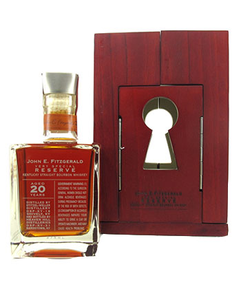John E. Fitzgerald Very Special Reserve 20 Year Old Straight Bourbon Whiskey is one of the most expensive bourbons in the world.