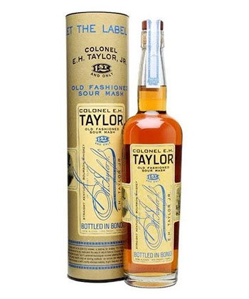 Colonel E.H. Taylor Old Fashioned Sour Mash Kentucky Straight Bourbon Whiskey is one of the most expensive bourbons in the world. 