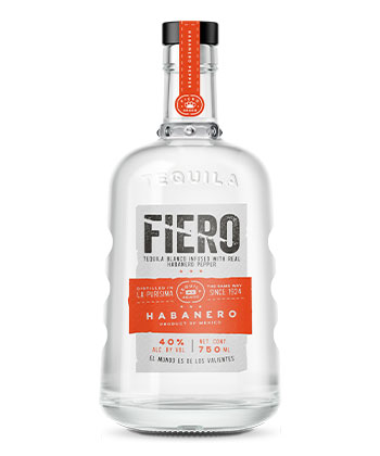 Fiero Tequila Blanco Habanero is one of the best tequilas for Margaritas in 2023.