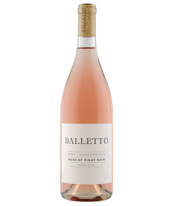 Balletto Vineyards Rosé of Pinot Noir 2022 is one of the best rosés for 2023. 