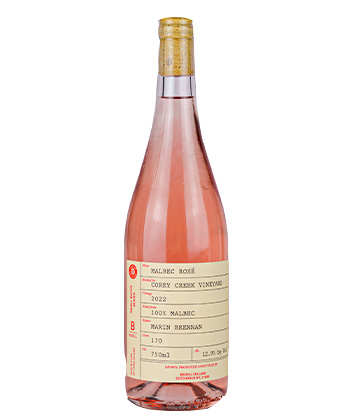 Corey Creek Vineyards Malbec Rosé 2022 is one of the best rosés for 2023. 