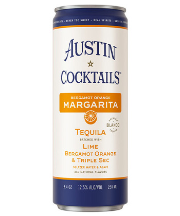 Austin Cocktails Bergamot Orange Sparkling Margarita is one of the best ready-to-drink Margaritas for 2023. 