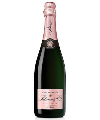 Champagne Palmer Rosé Solera NV is one of the best sparkling rosés for 2023. 